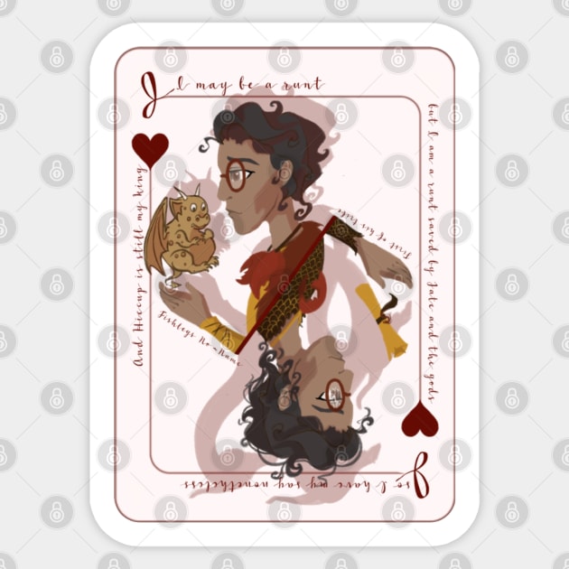 Jack of Hearts - Fishlegs Sticker by HeIene